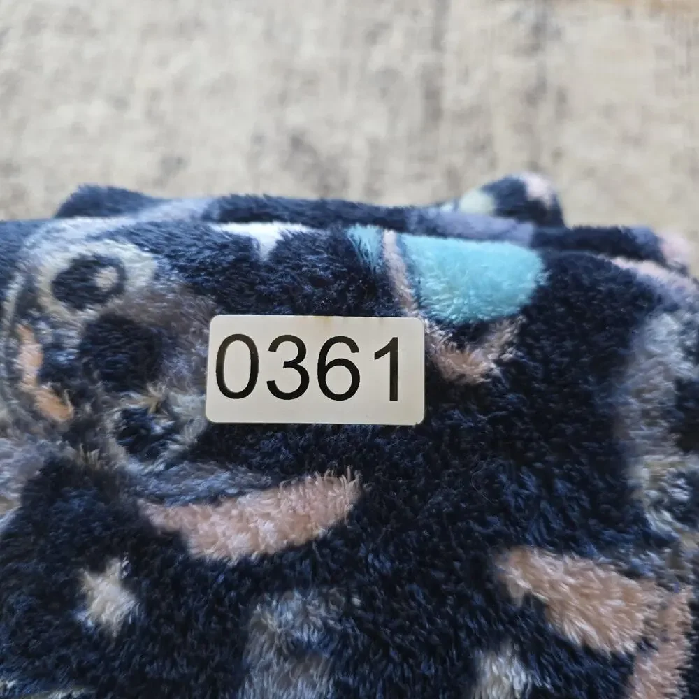 Disney Stitch Sleepwear Pants Women Medium Blue Space Soft Fleece Lounge Comfort - Picture 8 of 9